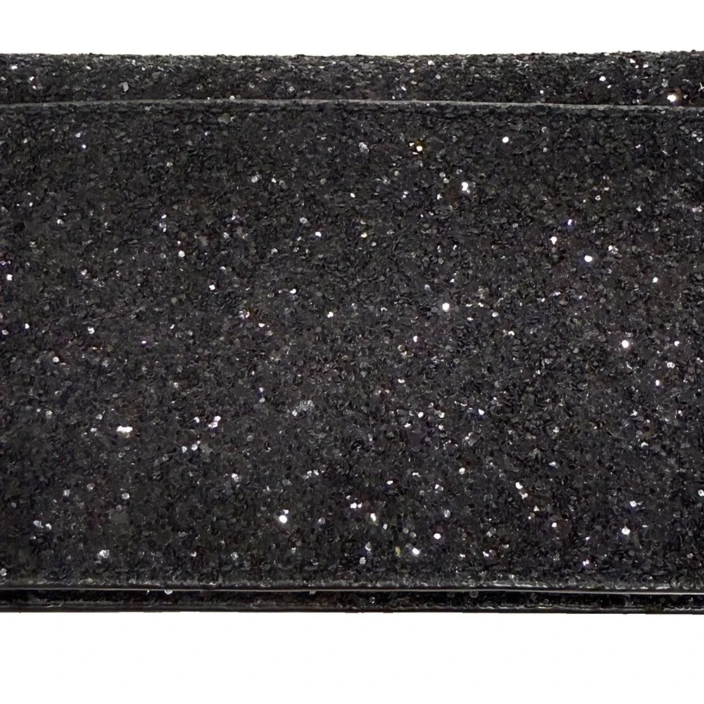 Kate Spade Glittery Evening Bag Wristlet‎ 4 Leaf Clover Closure 3 Compartments